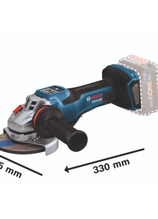 Bosch GWS 18V-15 PSC Professional Meuleuse angulaire sans fil 18 V 125 mm BITURBO Brushless + 1x batterie 4,0 Ah + chargeur + L-Boxx