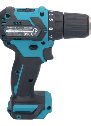 Taladro atornillador inalámbrico Makita DF 332 DZE 12 V máx. 35 Nm sin escobillas + estuche - sin batería, sin cargador