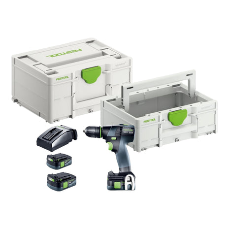 Festool TXS 12 2.5-Plus akumulatorowa wiertarko-wkrętarka 12 V 30 Nm bezszczotkowa ( 576873 ) + 2x akumulator 2,5 Ah + ładowarka + systainer