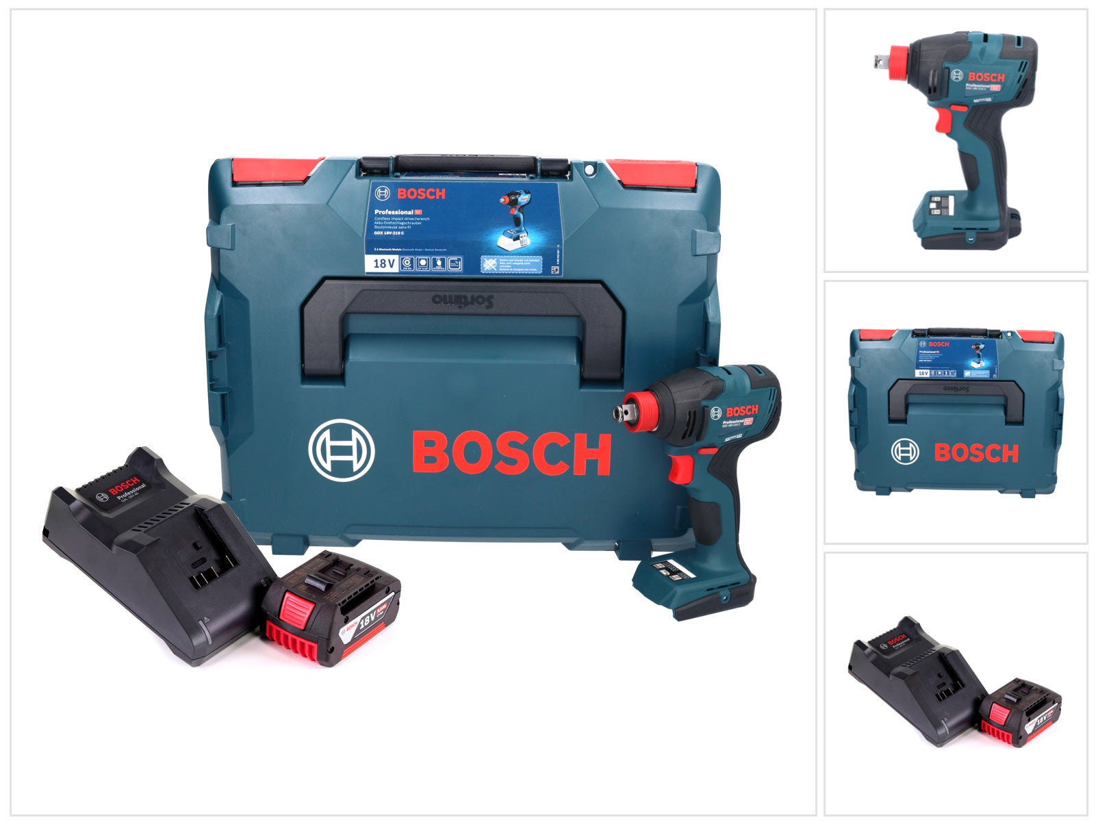 Bosch GDX 18V 210 C Professional Akku Drehschlagschrauber 18 V 210 Nm Brushless 1x Akku 5 0 Ah Ladegeraet L Boxx 0 - toolbrothers