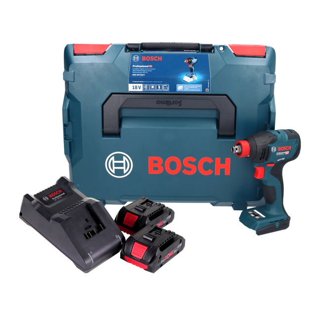 Bosch GDX 18V-210 C Profesjonalny akumulatorowy klucz udarowy 18 V 210 Nm bezszczotkowy ( 06019J0203 ) + 2x akumulator ProCORE 4,0 Ah + ładowarka + moduł łączności + L-Boxx