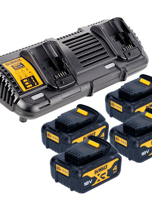 DeWalt DCMW 564 M4 Akku Rasenmäher 36 V ( 2x 18 V ) 48 cm Brushless + 4x Akku 4,0 Ah + Ladegerät