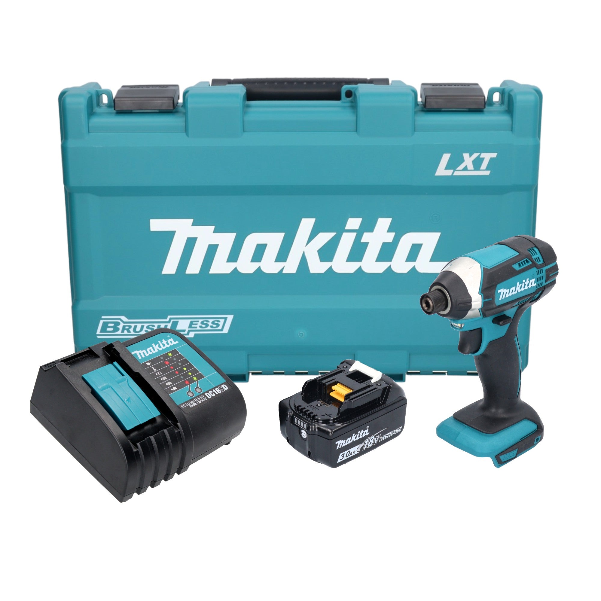 Makita DTD 152 SF1K Akku Schlagschrauber 18 V 165 Nm 1 4 1x Akku 3 0 Ah Ladegeraet Koffer 0 - toolbrothers