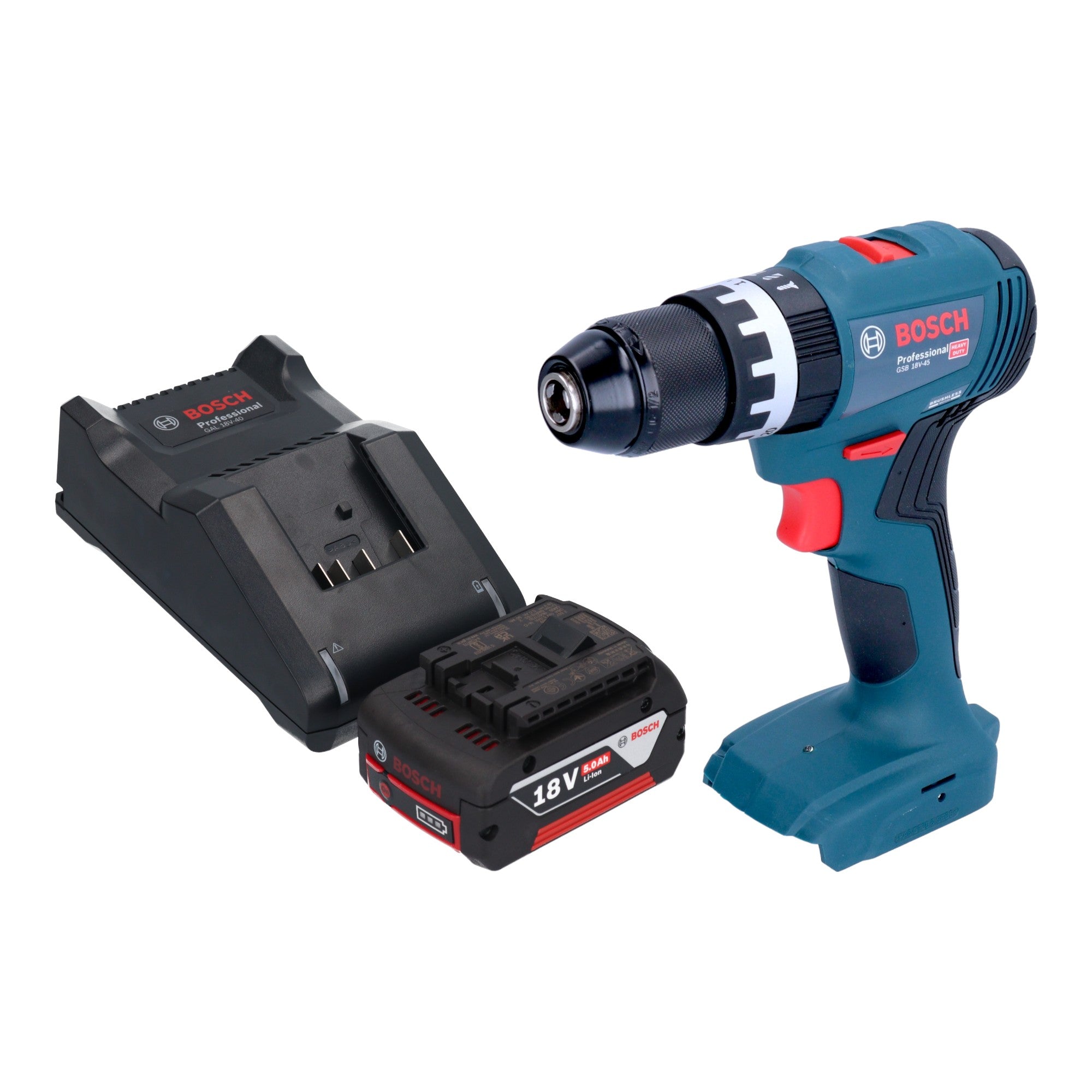 Bosch GSB 18V 45 Professional Akku Schlagbohrschrauber 18 V 45 Nm Brushless 1x Akku 5 0 Ah Ladegeraet 0 - toolbrothers