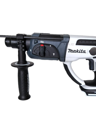 Taladro percutor inalámbrico Makita DHR 202 SM1W 18 V 20 mm 2,0 J blanco + 1x batería 4,0 Ah + cargador + estuche