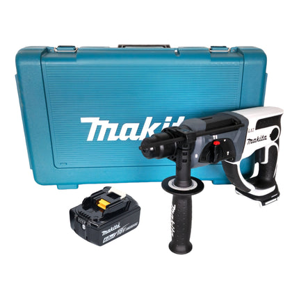 Makita DHR 202 G1W akumulatorowa młotowiertarka 18 V 20 mm 2,0 J biała + 1x akumulator 6,0 Ah + walizka - bez ładowarki
