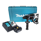 Makita DHR 202 RG1W Akumulatorowa wiertarko-wkrętarka 18 V 20 mm 2,0 J biała + 1x akumulator 6,0 Ah + ładowarka + walizka