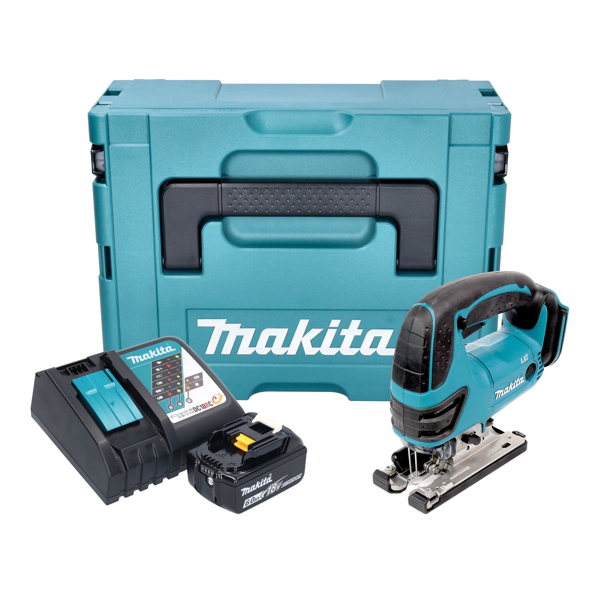 Makita DJV 180 RG1XJ Akku Stichsaege 18 V 135 mm 1x Akku 6 0 Ah Ladegeraet Makpac 0 - toolbrothers