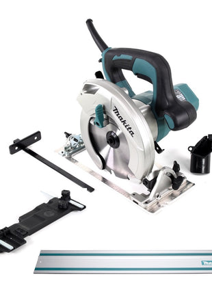 Makita HS 6601 Handkreissäge 1050W 165 mm + Führungsschienenadapter E + Führungsschiene 1400 mm - Toolbrothers