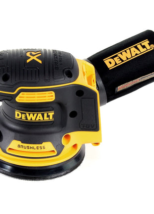 DeWalt DCW 210 NT Ponceuse excentrique sans fil 18V 125mm Brushless Solo + TSTAK + DeWalt DCL 040 18V XR Lampe sans fil Li-Ion