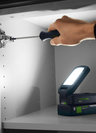 Festool SYSLITE KAL C Lampe de travail à accu 18 V 1200 lm IP 54 ( 578128 ) Solo - sans accu, sans chargeur