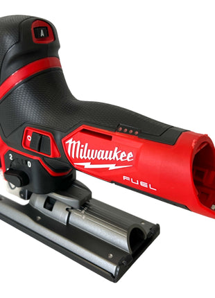 Scie sauteuse à batterie Milwaukee M12 FJS-202 12 V 22 mm sans balais + 2x batteries 2,0 Ah + chargeur