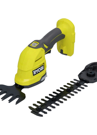 Ryobi RY18GSA-215 18 V ONE+ Akku Gras- u. Strauchschere, Schnittstärke 8 mm + 2x Akku 1,5 Ah + Ladegerät