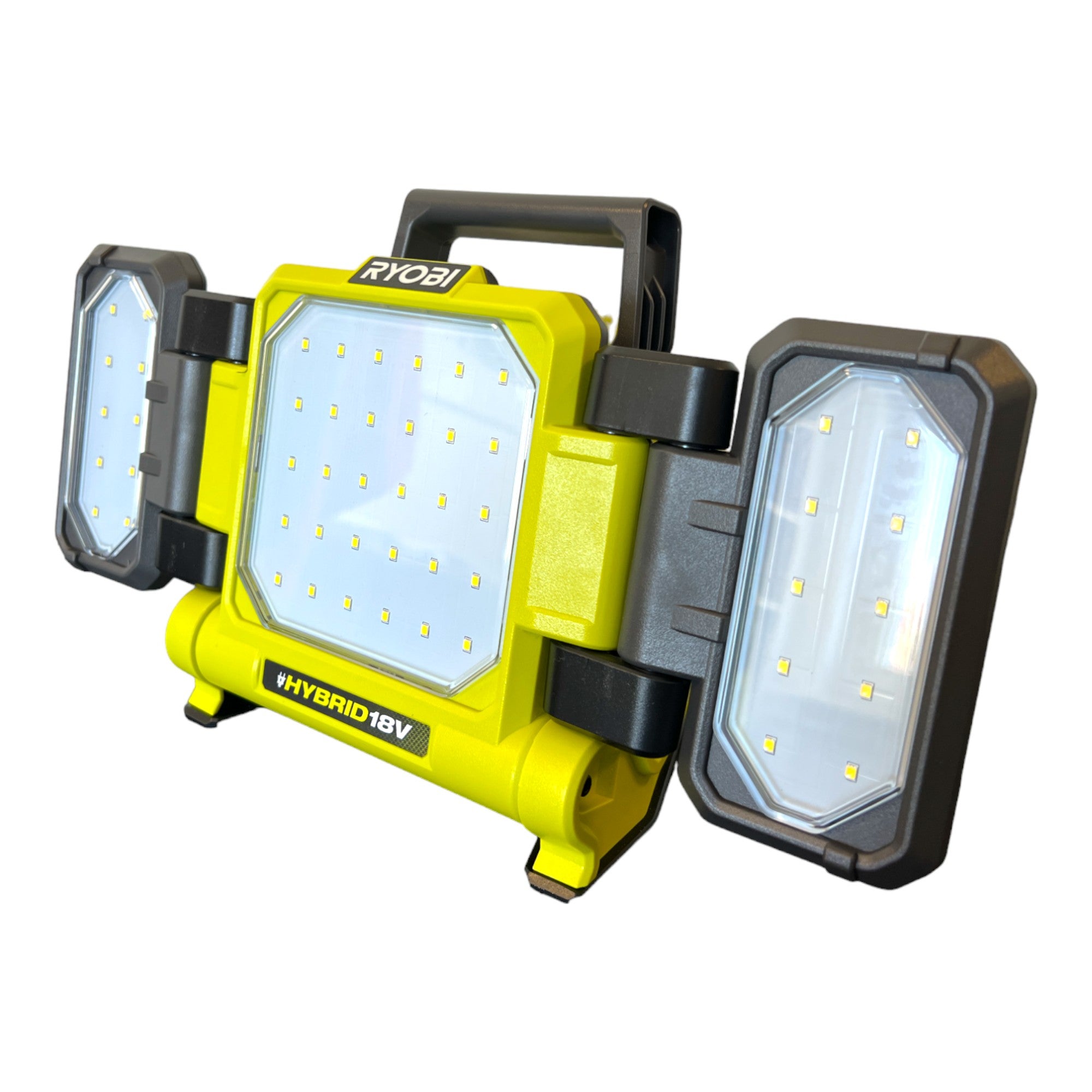 RYOBI RLPH18 215 Hybrid LED Panelleuchte 18 V 3000 lm 2x Akku 1 5 Ah Ladegeraet 1 - toolbrothers