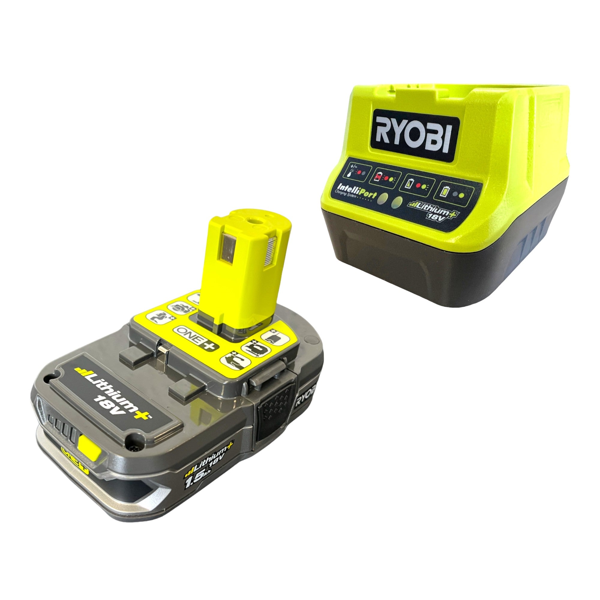 RYOBI RLFD18 115 Akku LED Strahler 18 V 1800 lm 1x Akku 1 5 Ah Ladegeraet 2 - toolbrothers