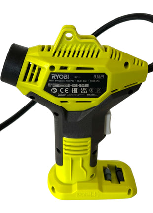 Compresor manual de batería RYOBI R18PI-215 18 V 10,3 bar + 2x baterías 1,5 Ah + cargador