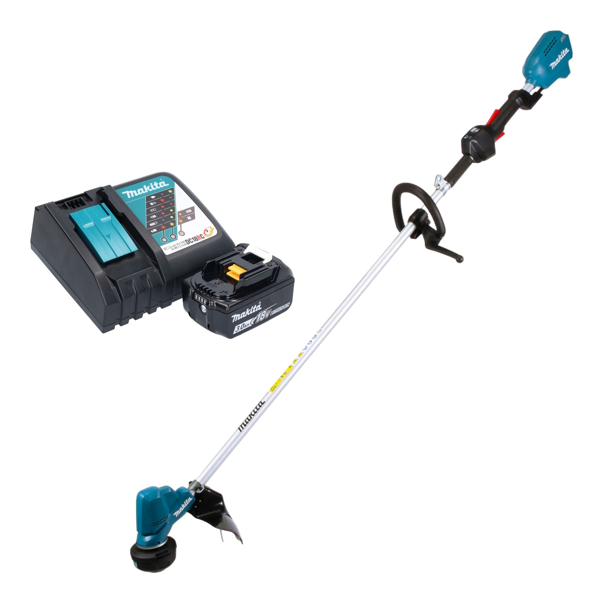 Makita DUR 190 LRFX3 Akku Rasentrimmer 18 V 300 mm Brushless 1x Akku 3 0 Ah Ladegeraet 0 - toolbrothers