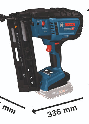 Bosch GNH 18V-64-2 M Clavadora profesional para madera a batería 18 V 1,6 x 32 - 64 mm Brushless + L-Boxx (0601482001) - sin batería, sin cargador