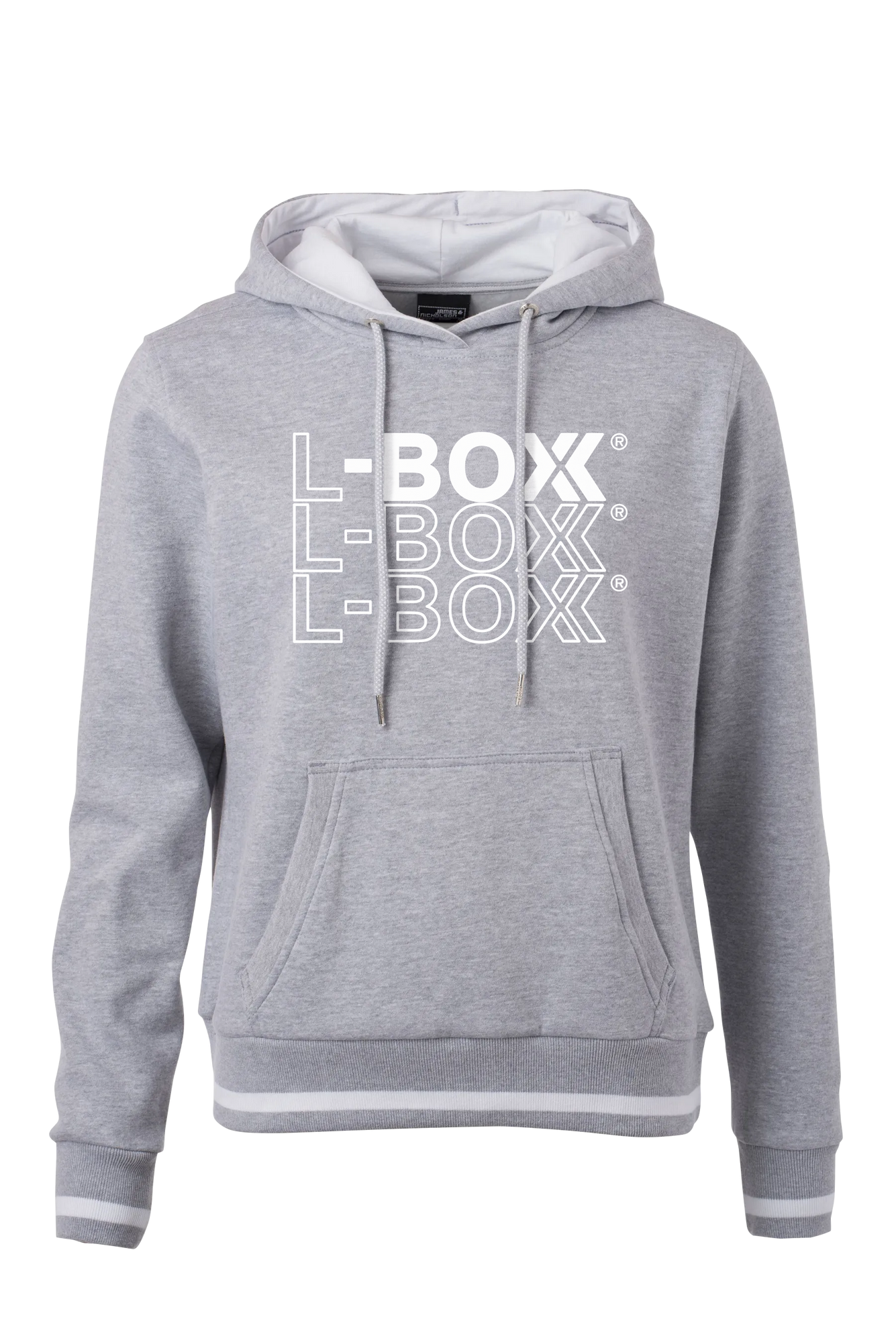 Der L BOXX Hoodie in Grau Weiss Herren Groesse M Sportlich und Bequem  0 - toolbrothers