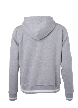 La sudadera con capucha L-BOXX en gris y blanco (hombres/talla XL): deportiva y cómoda