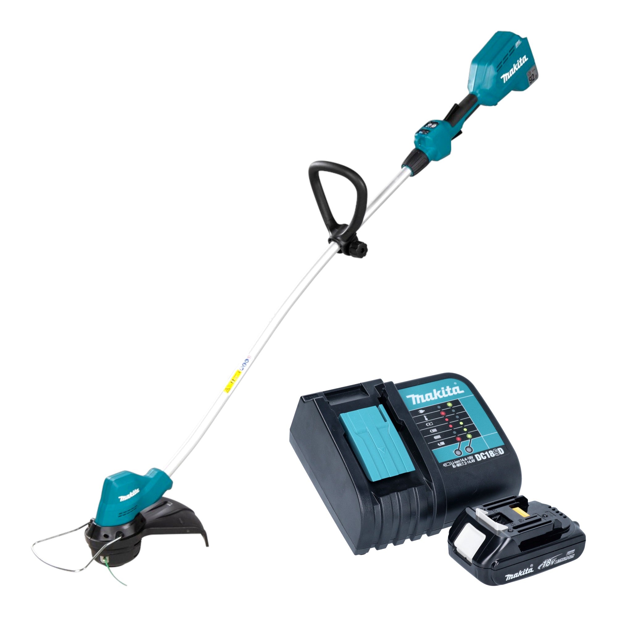 Makita DUR 189 SY Akku Rasentrimmer 18 V 300 mm Brushless 1x Akku 1 5 Ah Ladegeraet 0 - toolbrothers