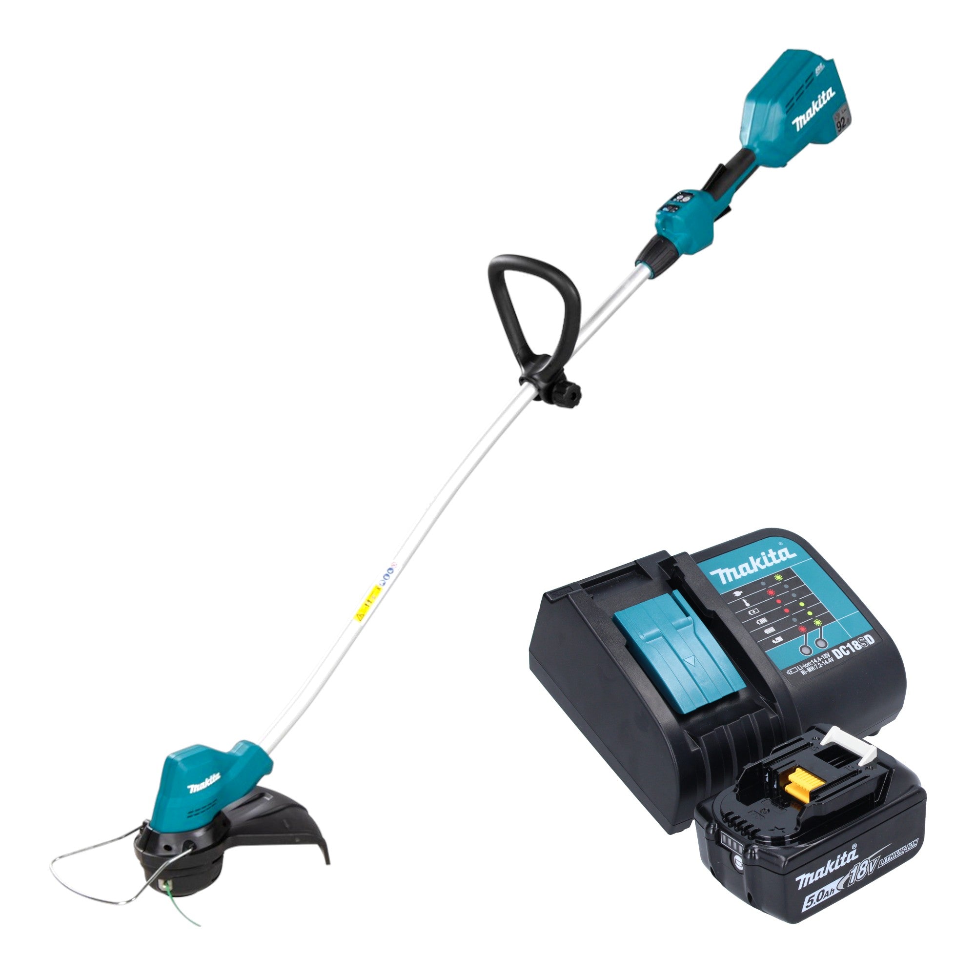 Makita DUR 189 ST Akku Rasentrimmer 18 V 300 mm Brushless 1x Akku 5 0 Ah Ladegeraet 0 - toolbrothers