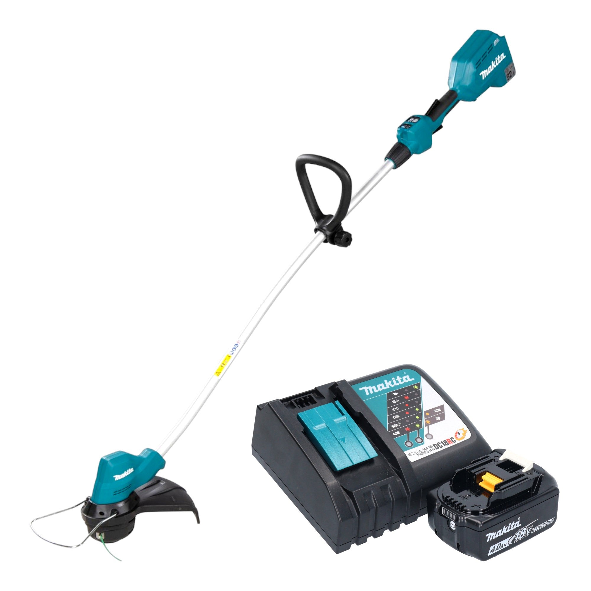 Makita DUR 189 RM Akku Rasentrimmer 18 V 300 mm Brushless 1x Akku 4 0 Ah Ladegeraet 0 - toolbrothers