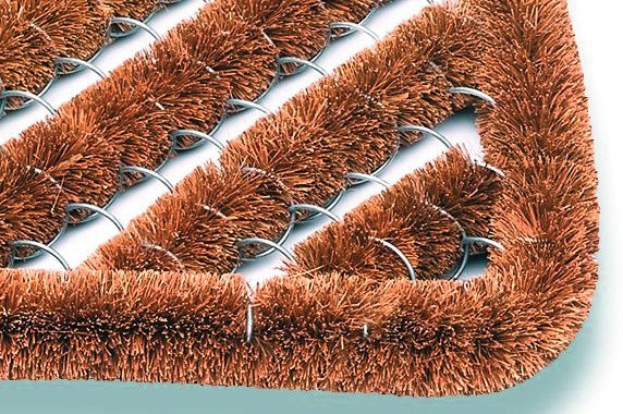 Wycieraczka ze szczotką kokosową ( 9000471300 ) naturalny kokos/stal