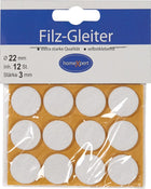 Deslizadores de fieltro (3000271014) 22 mm autoadhesivos