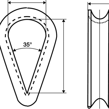 Gilza DIN 6899 Forma B ( 1000120175 ) 6 mm ocynkowana z głębokim rowkiem