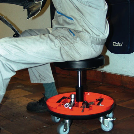 Taboret montażowy ( 9146454562 ) z kółkami Regulacja wysokości siedziska 420-545 mm