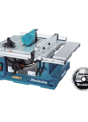 Makita Tischkreissäge 2704 1650 W mit Winkeleinstellung + Sägeblatt 260 mm 40 Zähne + Makita MAKBLADE Kreissägeblatt für Holz 48 Zähne - Toolbrothers