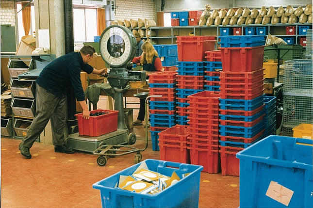 Obrotowy pojemnik do układania w stos ( 9000446900 ) PP niebieski