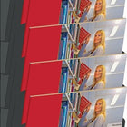 Stojak na broszury ( 9000493722 ) H560xW240xDmm metalowy czarny