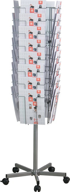 Stojak na broszury ( 9000493685 ) Ø 510 mm H1475mm 32 przegródki DIN A4