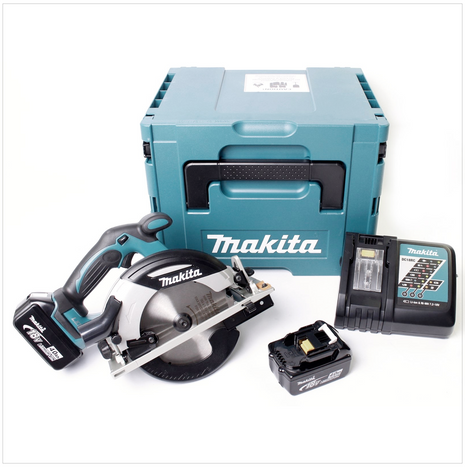 Makita DHS 630 RTJ Akku Handkreissäge 18 V 165 mm + 2x Akku 5,0 Ah + Ladegerät + Makpac - Toolbrothers