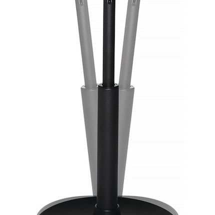 Pomocnik do stania Topstar ( 9000454321 ) ze sztucznej skóry, rurka stalowa czarna