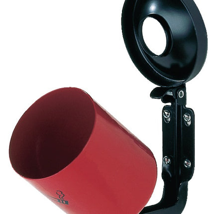 Bezpieczna popielniczka ścienna TKG ( 9000468030 ) grafitowa H.100xD.90mm z urządzeniem przechylającym