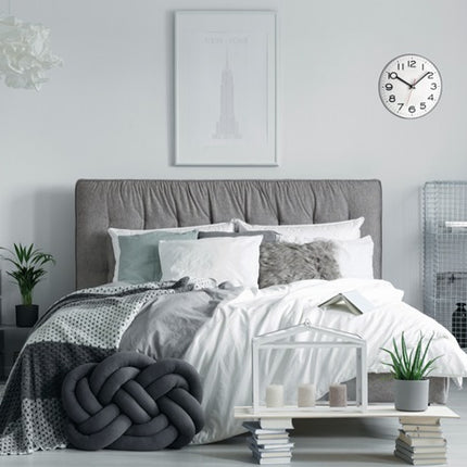 Zegar ścienny TFA Dostmann ( 9000486862 ) kwarcowy zegar plastikowy srebrne cyfry