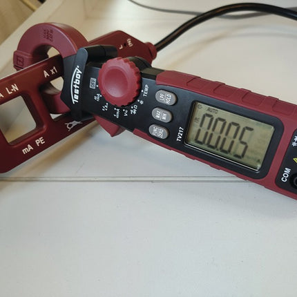 Cęgi do pomiaru prądu upływu Testboy TV 217 ( 4000828077 ) Zakres pomiarowy 1µA - 150A(AC)