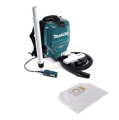 Makita DVC 260 Z 36 V Akku Rucksack Staubsauger (2x 18V) Brushless Solo + Makita Filtersack 2l 10 Stück - ohne Akku und Ladegerät - Toolbrothers