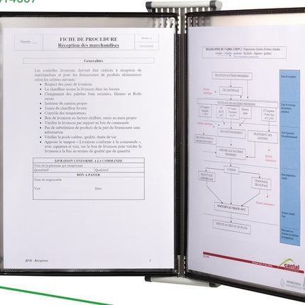 Uchwyt ścienny Tarifold ( 9000492071 ) 10 tablic ekspozycyjnych lakierowanych A4