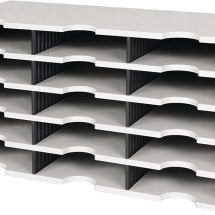taca do sortowania styro Trio ( 9000493277 ) 15 przegródek styropian szary/czarny