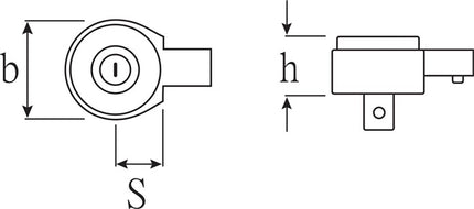 Grzechotka dwustronna Stahlwille 735/4 ( 8002773722 ) 1/4 ″ 9 x 12 mm