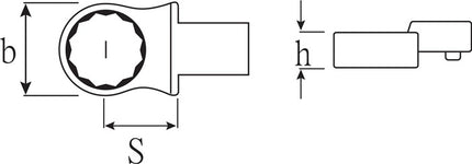 Narzędzie do zakładania pierścieni Stahlwille 732/40 41 ( 8000333670 ) szerokość klucza 41 mm 14 x 18 mm