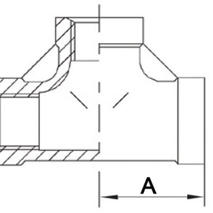Złączka gwintowana Springer trójnik 90° IG ( 4500100063 ) NPS=1/2 ″