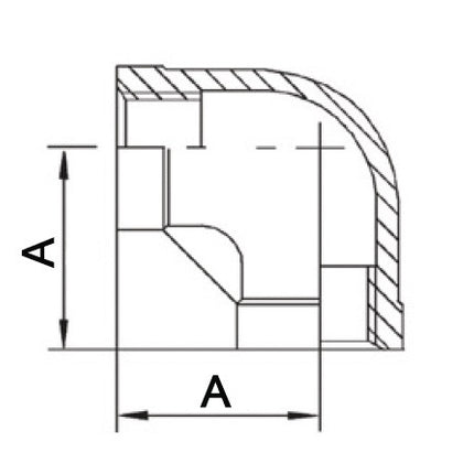 Złączka gwintowana Springer 90° IG ( 4500100039 ) NPS=1/2 ″