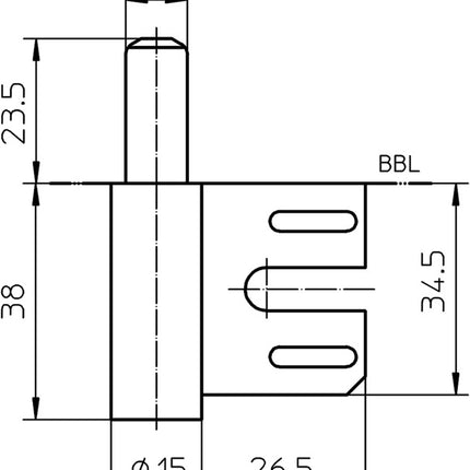 Część ramy Simonswerk V 8100 WF ( 3000255754 ) stal niklowana