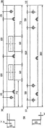Kątownik zabezpieczający Schnegel ( 3000259567 ) Długość 300 mm Szerokość 25 mm Grubość 3 mm 006/920