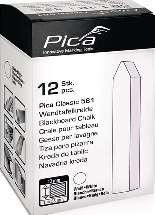 Craie pour tableau noir Pica Classic ( 4000871432 ) blanc